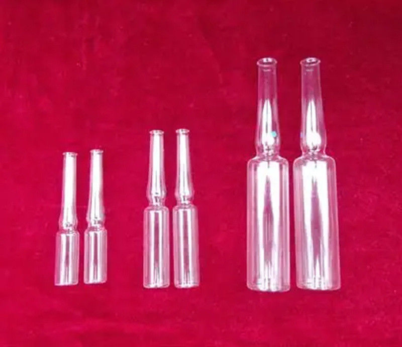 1ml 2ml 5ml 10ml YBB USP 투여용 빈 보로실리케이트 유리 앰풀 Pharmac용 투명 앰버 유리 앰풀