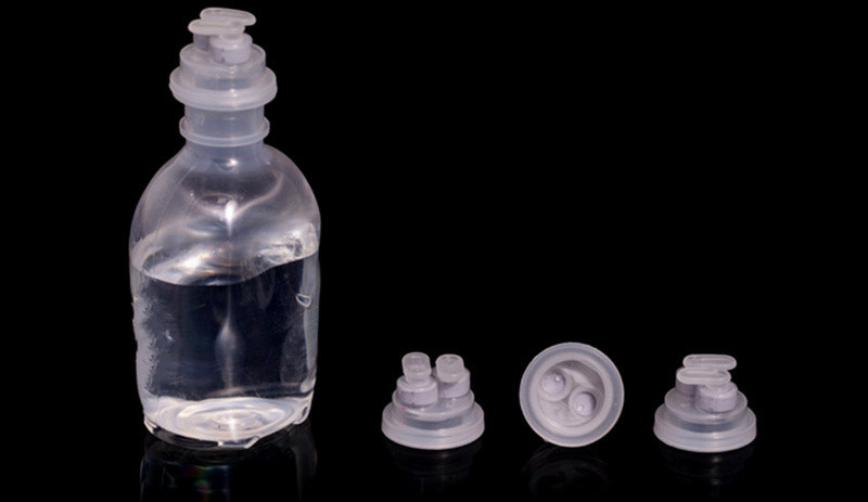 30mm 32mm 의약품 Lvp 투여 병 비 PVC 투여 가방 유로 캡 PP 유로 헤드 캡 BFS 병 캡