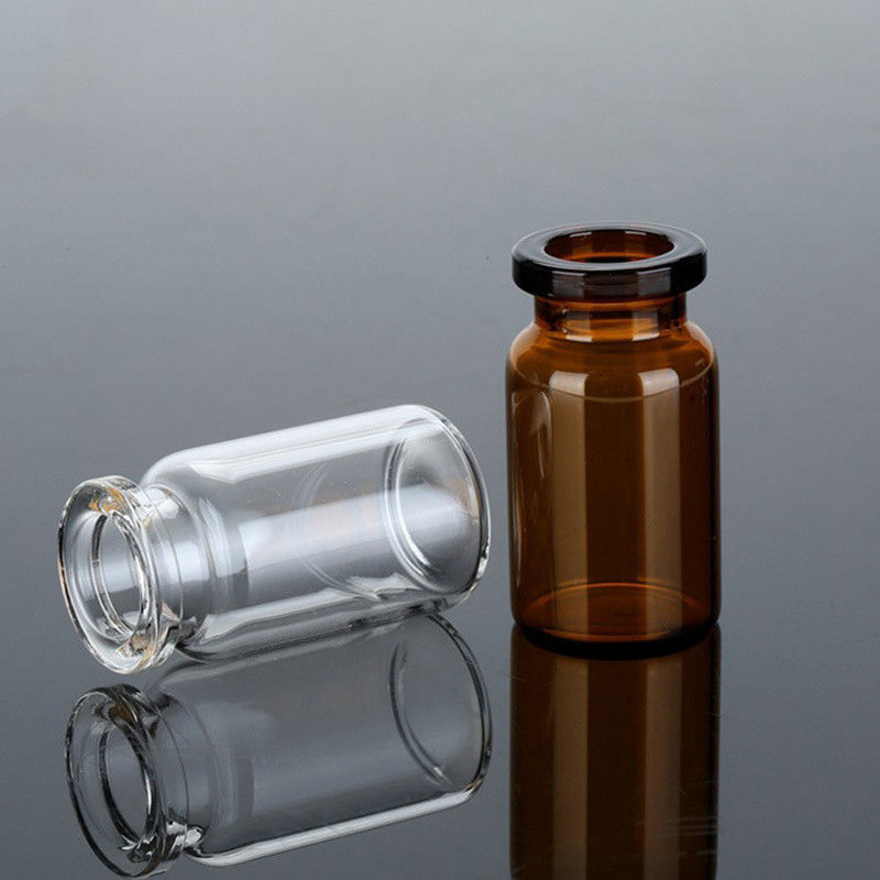 5ml 10ml 20ml 앰버 클리어 크림 넥 튜버 유리 병 백신 항생제 주사 병