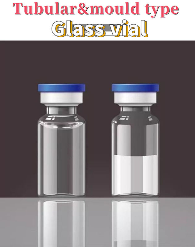주입 페니실린 유리 병 5ml 10ml 맑은 앰버 보로실리케이트 의약품 투버 유리 병 주입용