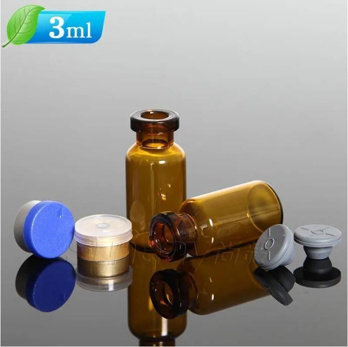 5ml 7ml 투명 및 갈색 보로실리케이트 유리 투빌러 유리 주사 병 알루미늄 플라스틱 캡과 백신