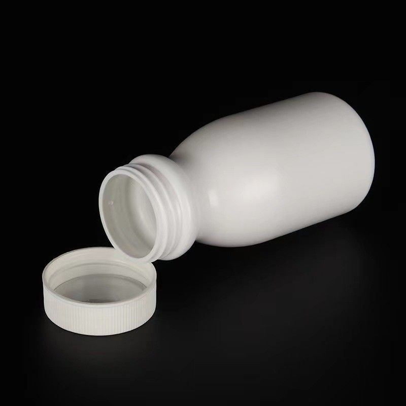 빈 넓은 입 100ml 150ml 흰색 플라스틱 PE 의약품 알약 캡슐 컨테이너 의약품 비타민 의약품 병