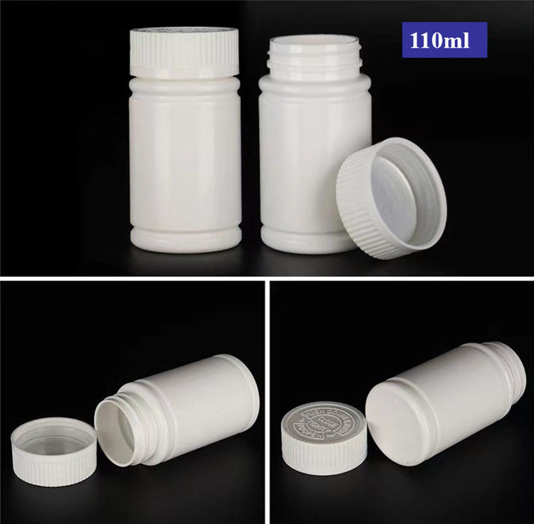 빈 넓은 입 100ml 150ml 흰색 플라스틱 PE 의약품 알약 캡슐 컨테이너 의약품 비타민 의약품 병