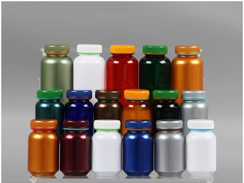 빈 넓은 입 100ml 150ml 흰색 플라스틱 PE 의약품 알약 캡슐 컨테이너 의약품 비타민 의약품 병