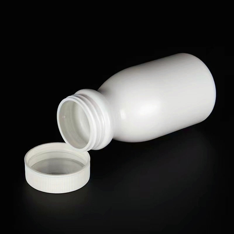빈 둥글 50ml 100ml 150ml 흰 HDPE 캡슐 알약 병 플라스틱 보충제 플라스틱 PE 의약품 병