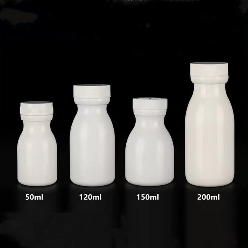 50ml 120ml 150ml 빈 하얀 HDPE 알약 컨테이너 의약품 비타민 캡슐 알약 보관 플라스틱 의약품 병 HDPE M