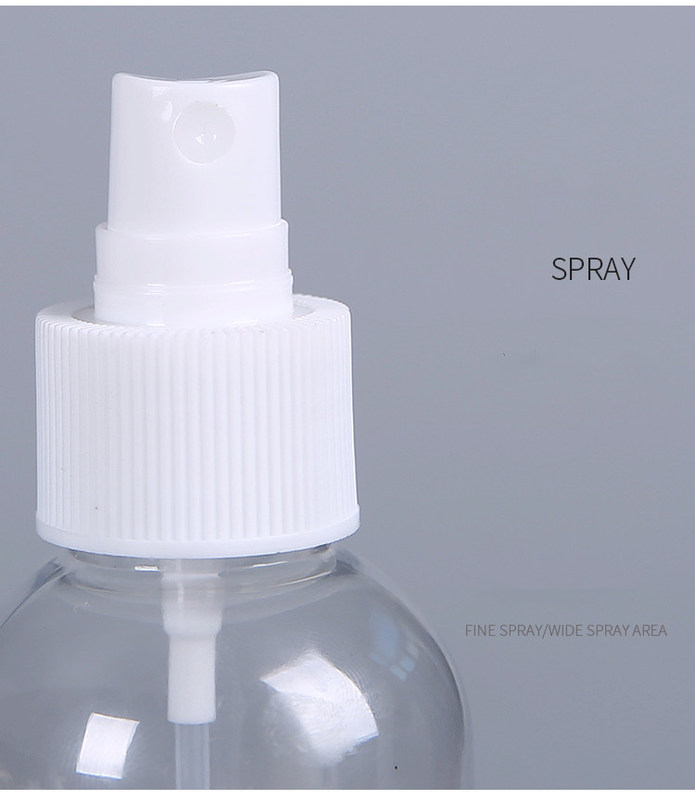 60ML 100ML 둥근 모양 작은 PET 플라스틱 스프레이 병 l 50ml 화장품 PET 투명한 손 씻기 세제 스프레이 병