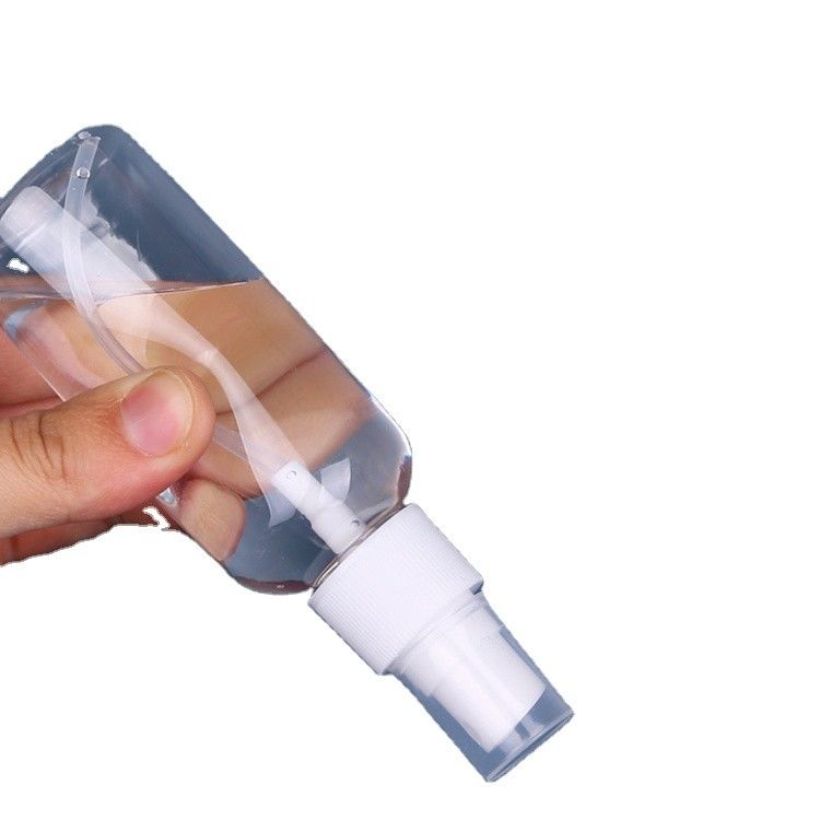 50ml 60ml 100ml PET 플라스틱 스프레이 얇은 안개 향수 살균제 알코올 스프레이어와 함께 휴대용 화장품 플라스틱 병