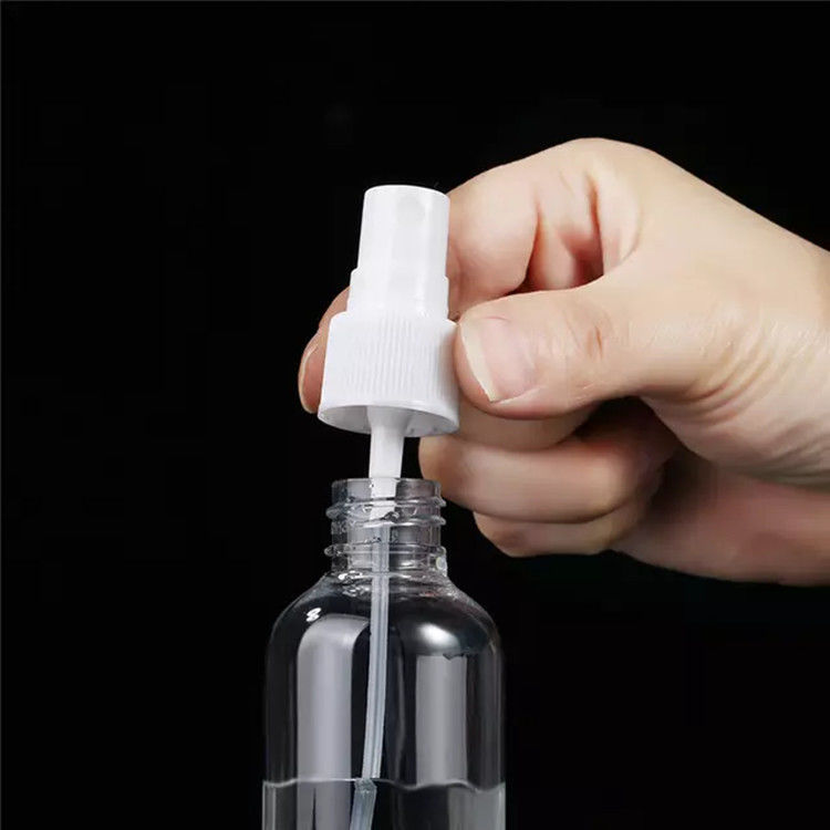 50ml 휴대용 여행 미니 주머니 선명한 투명한 로션 알코올 살균제 평면 둥근 PET 플라스틱 스프레이 병